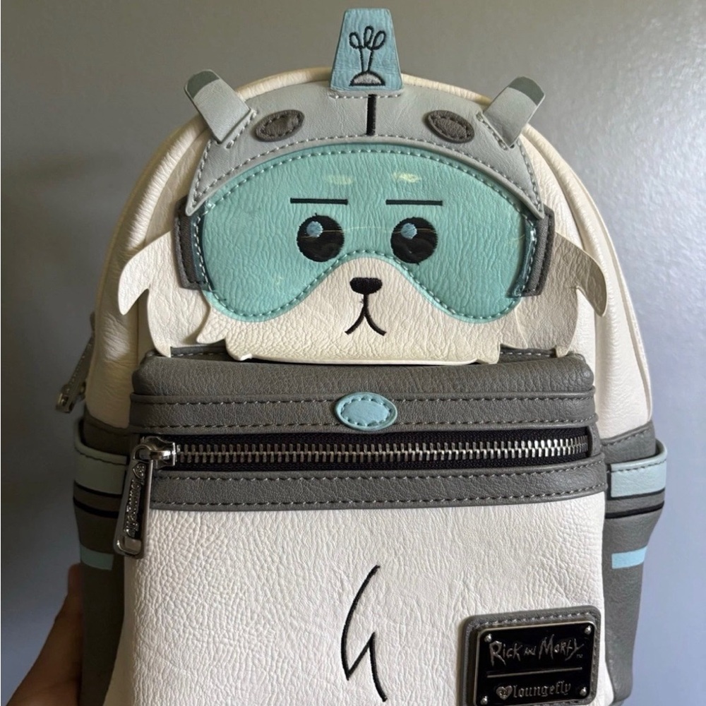 Ricky and Morty Speckled Interior Backpack
